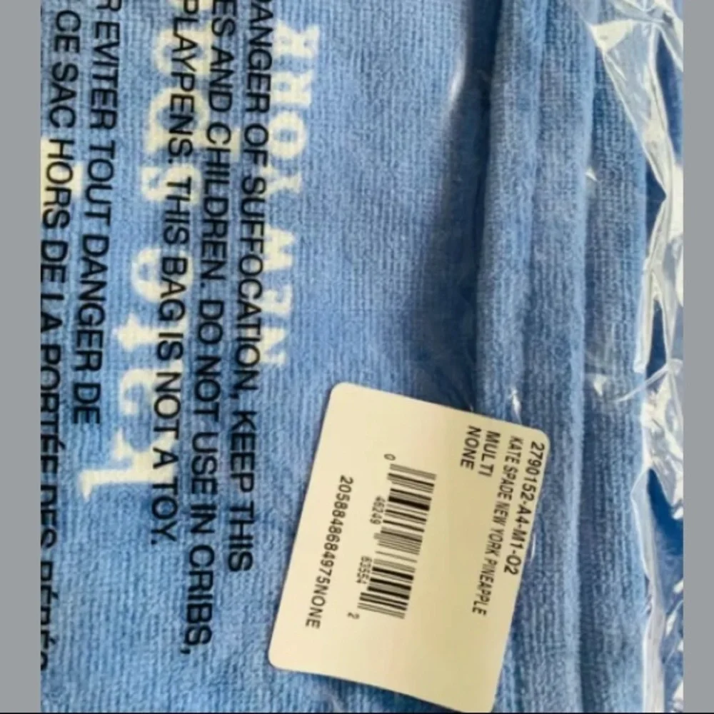 Kate Spade New York Pineapple Oversized Beach Pool Bath Sheet Towel NWT